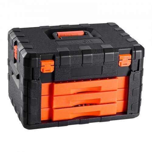 Mekaniker Verktygssats, 450 delar, 455x325x290 mm, Orange, Stål