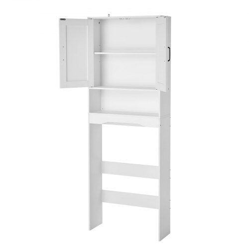 Over-the-toilet opbevaringsskab, 60x21x165.1 cm, hvid, opbevaring Over-the-toilet opbevaringsskab, 60x21x165.1 cm, hvid, opbevaring