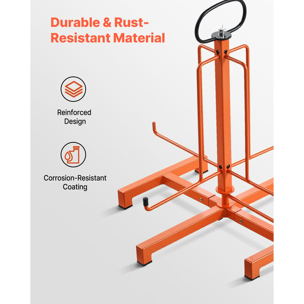 Kabeldispenser, 49,5x46,5x49 cm, Sort, Metal