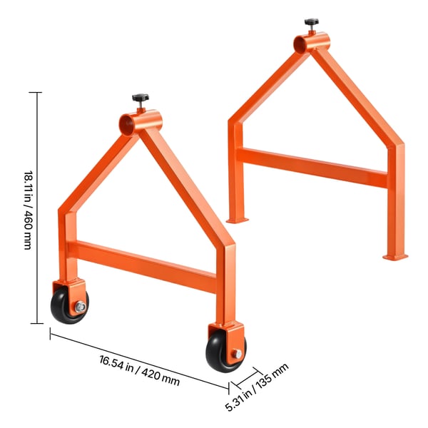 Trådrulleholder 46x13,5x42 cm op til 75,9 cm diameter, bærbar