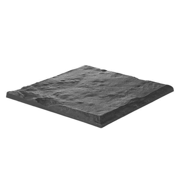 Puutarhan askelkivet, 39,5x39,5x2,6 cm, harmaa, muovi