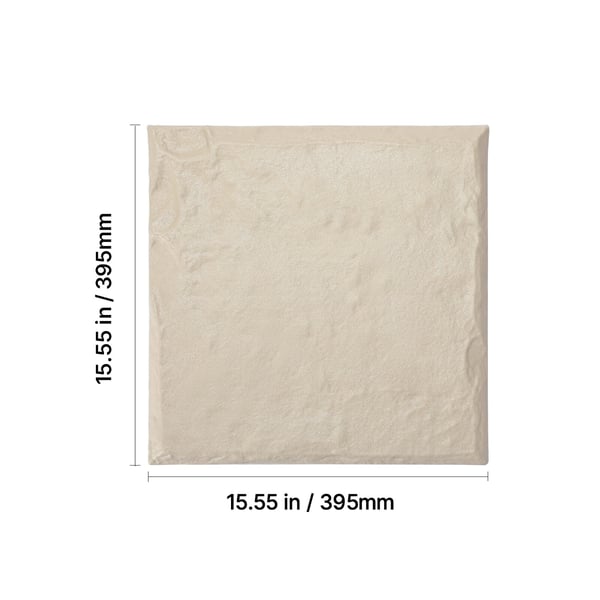 Havefliser, 39.5x39.5x2.6 cm, Beige, Plast