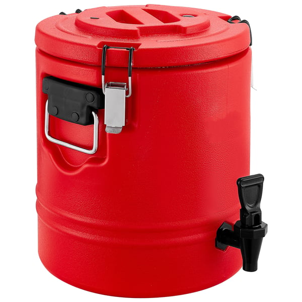 Isoleret drikkevaredispenser, 29.5x29.5x34.5 cm, rustfrit stål