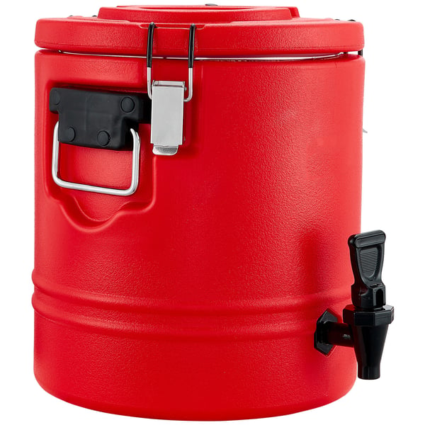 Isoleret drikkevaredispenser, 29.5x29.5x34.5 cm, rustfrit stål