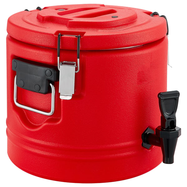 Isoleret drikkevaredispenser, 29.5x29.5x27.5 cm, rustfrit stål