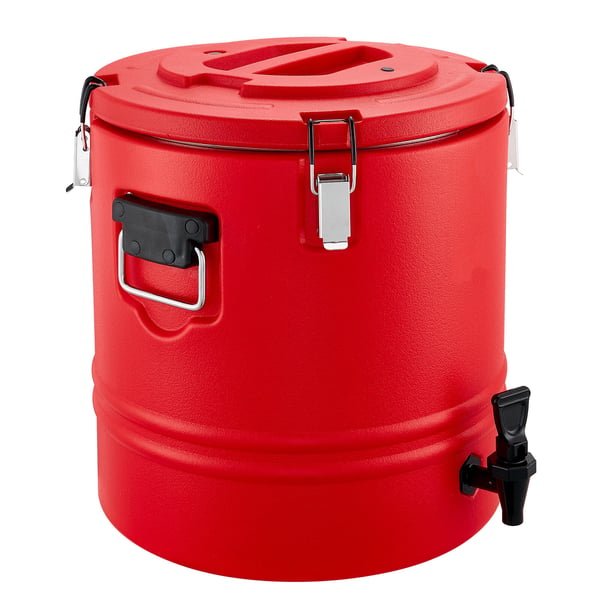 Isoleret drikkevaredispenser, 42,5x42,5x40 cm, rustfrit stål