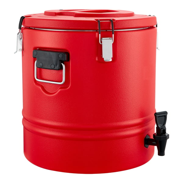 Isoleret drikkevaredispenser, 42,5x42,5x40 cm, rustfrit stål