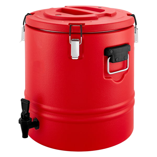Isoleret drikkevaredispenser, 42,5x42,5x40 cm, rustfrit stål