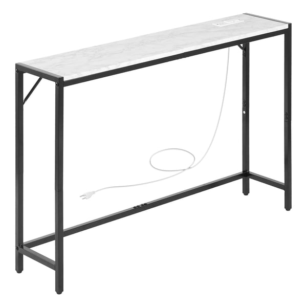 Konsolipöytä, 110x23,9x74,2 cm, musta, marmori, säilytys