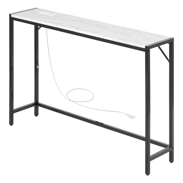 Konsolipöytä, 110x23,9x74,2 cm, musta, marmori, säilytys