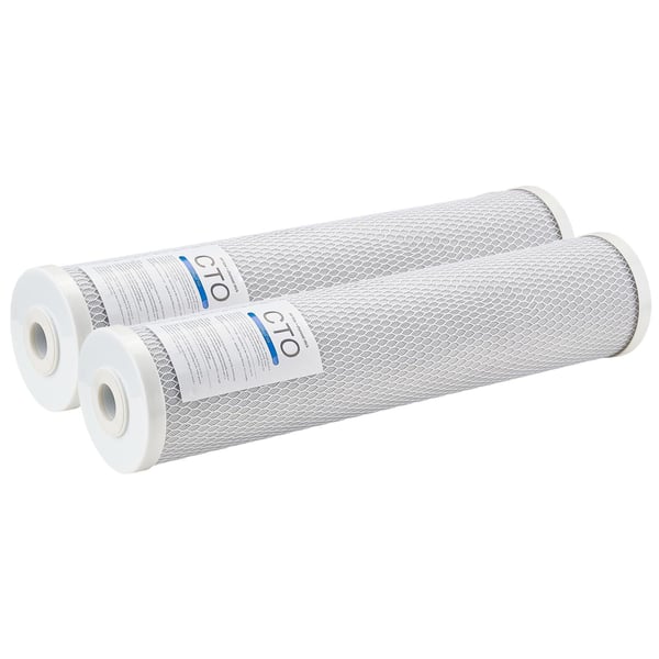 Vattenfilter utbytespatron, 11x51 cm, kolfilter, 2-pack