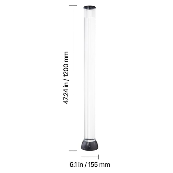 Bubble Tube Lampa, 120x15,5 cm, 16 Färger, Sensorisk Avslappningslampa