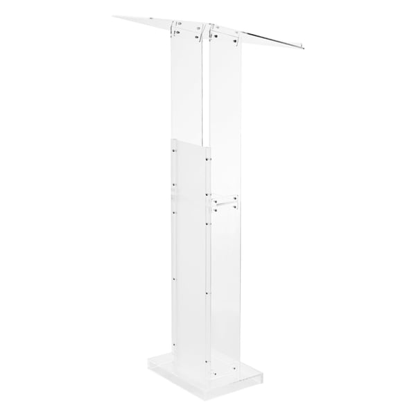 Podieholder, Akryl Talerstol 126,5 cm, 60x40 cm, Transparent, Opbevaring