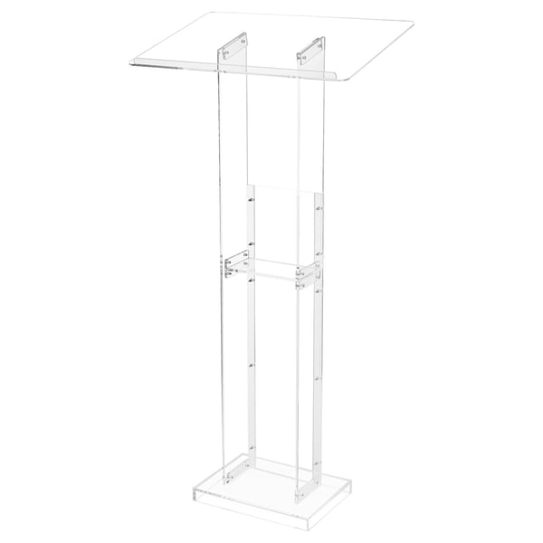 Podieholder, Akryl Talerstol 126,5 cm, 60x40 cm, Transparent, Opbevaring