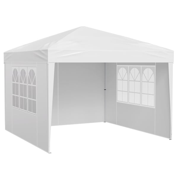Pavillon, 2,95x2,95x2,63 m, højdejusterbar, udendørs ly