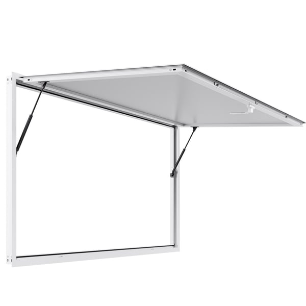 Serveringsfönster, 188x102 cm, Aluminiumlegering, Utlämningsfönster, Regnvattenresistent