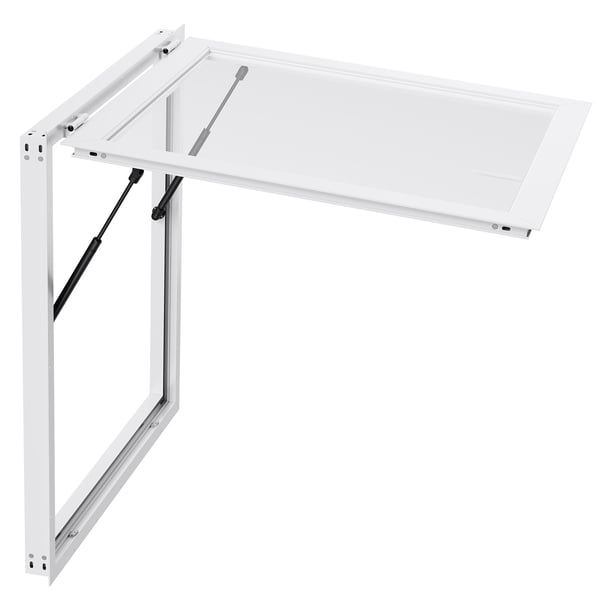 Serveringsvindue, 92x92 cm, aluminiumlegering, udleveringsvindue, regnvandsresistent