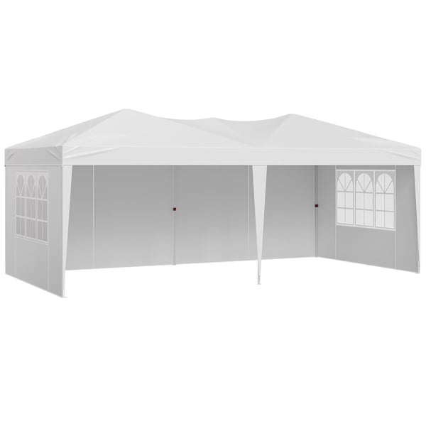 Pavillon, 5,9x2,96 m, højdejusterbar, udendørs ly