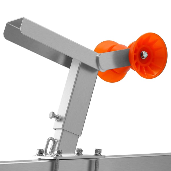Bådtrailer spilstand, justerbar højde 365x548 mm, 440x190x370 mm, stål