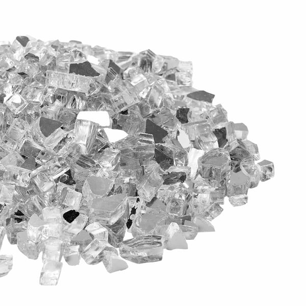 Eldstadsglas, Reflekterande härdat glas 12,7 mm, Klar, Högtemperaturbeständigt
