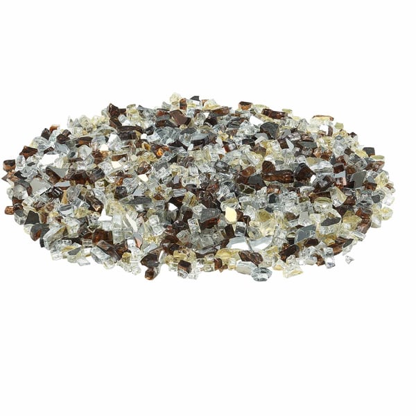 Tulisijan lasi, heijastava murskattu lasi 12,7 mm, kuparin kirkas kulta, karkaistu lasi Tulisijan lasi, heijastava murskattu lasi 12,7 mm, kuparin kirkas kulta, karkaistu lasi