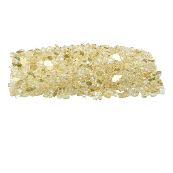Tulisijan lasi, heijastava murskattu lasi 12,7 mm, kulta, karkaistu lasi