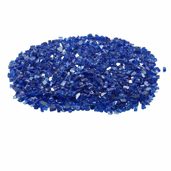 Tulikupin lasi, heijastava murskattu lasi 12,7 mm, koboltinsininen, karkaistu lasi
