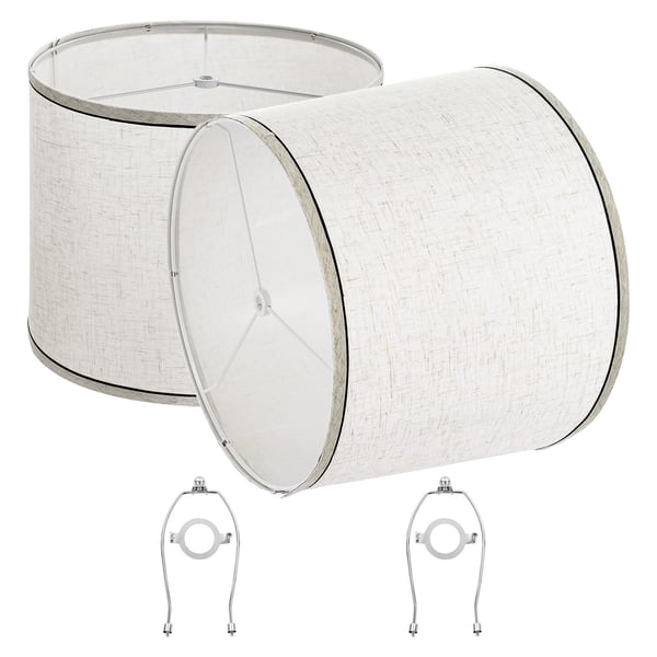 Lampskärm, 29x32x24,5 cm, Beige, Linne