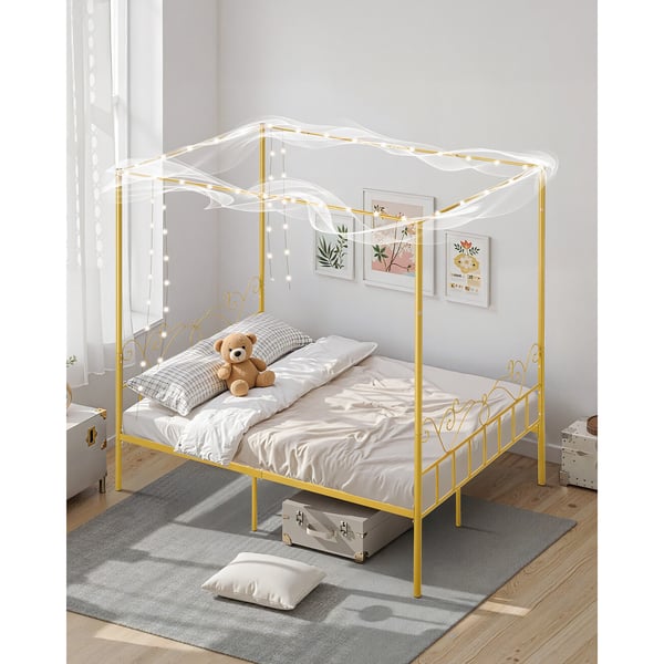 Himmelsengestel, 211x155x196,5 cm, Guld, Metal