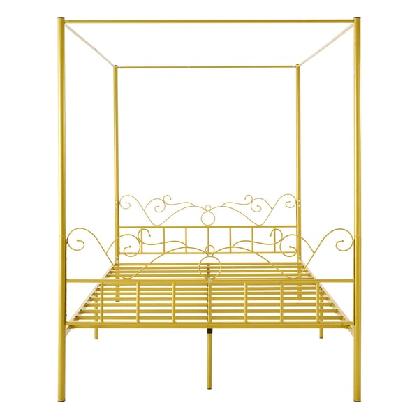 Himmelsengestel, 211x155x196,5 cm, Guld, Metal