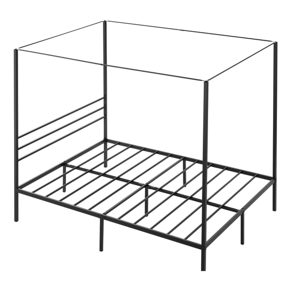 Himmelsengestel, Queen Size, 209,5x153x183 cm, Sort, Metal