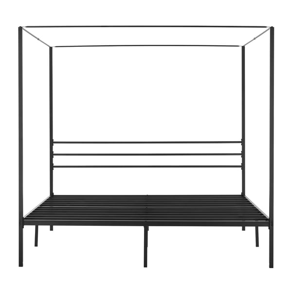Himmelsengestel, King Size, 209,5x193x183 cm, Sort, Metal