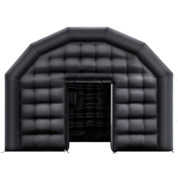 Oppustelig natklub 6x5x3,66 m, sort, Oxford-stof