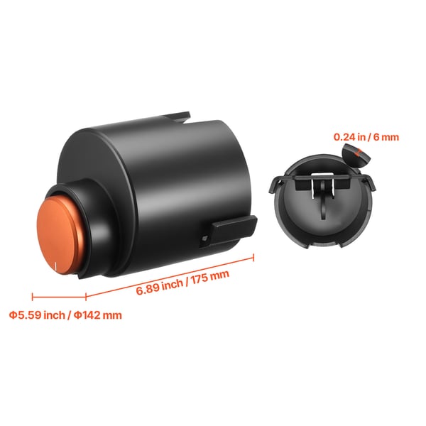 Trailerlås, passer til 58,6 mm støbte kuglekoblinger, 142x175 mm, kraftigt stål