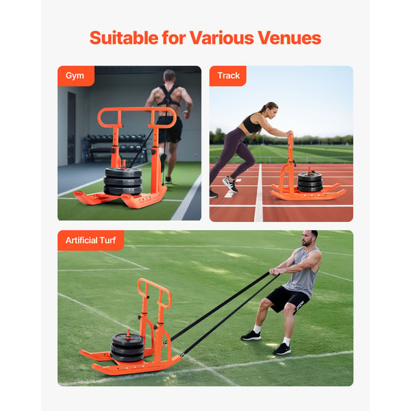 Viktsläde, 90x73,8x84,2 cm, Orange, Stål