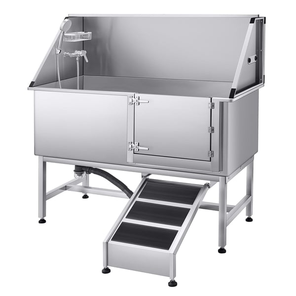 Hundtvättstation, 150x70x149.5 cm, Silver, Rostfritt stål