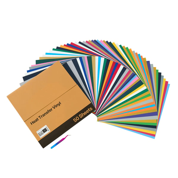 Varmeoverførselsvinyl 304,8x304,8 mm Multifarvet, PVC-ark