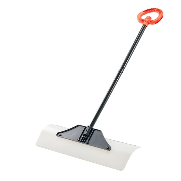 Snerydningsskovl, 76,2x22 cm, HDPE plastblad, metalkant, ergonomisk greb
