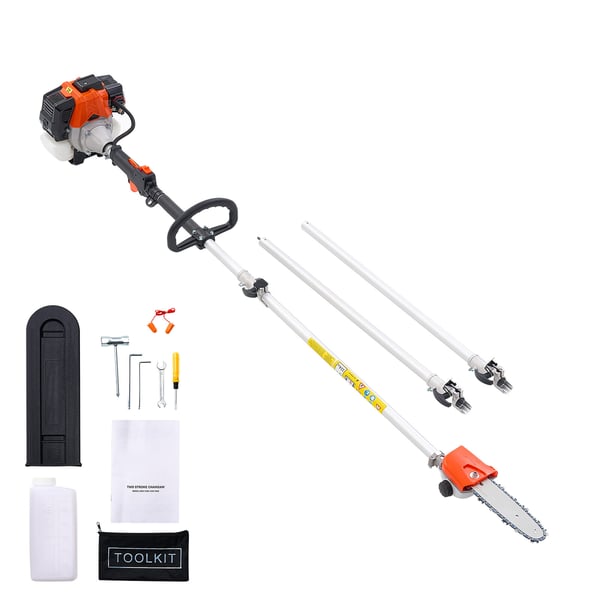Stångsåg, 33CC bensindriven, 20,3 cm svärd, utdragbar 2-3,5 m Stångsåg, 33CC bensindriven, 20,3 cm svärd, utdragbar 2-3,5 m