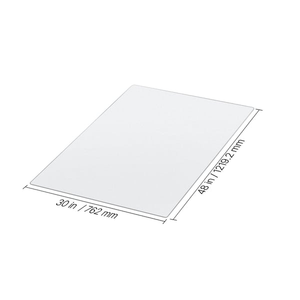 Stolunderlag, 76,5x121,5 cm, Transparent, PVC