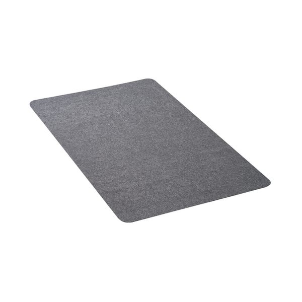 Stolunderlag, 89,7x139,6 cm, Mørkegrå, Polyester Overflade