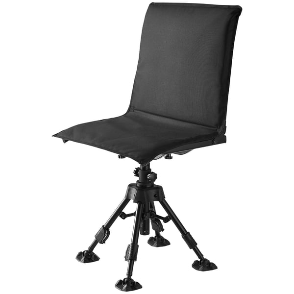Metsästystuoli, 360° hiljainen kääntyvä, taitettava ja säädettävä, 57x50x108 cm, teräs