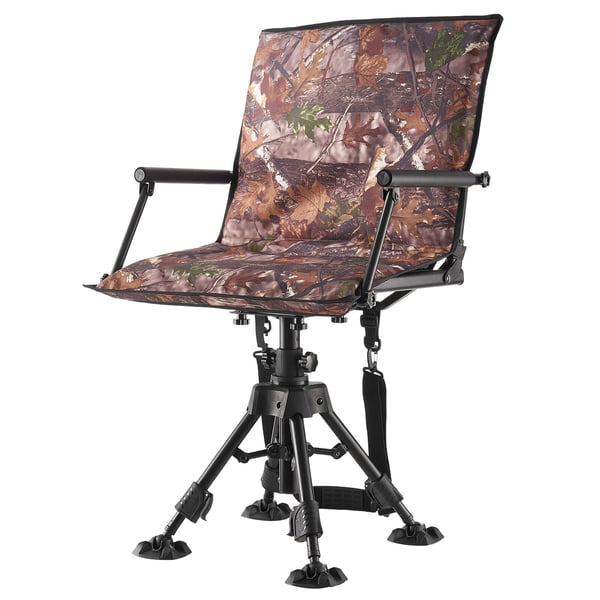 Jagtstol, 57x50x108 cm, Justerbar, Stål, Sammenklappelig