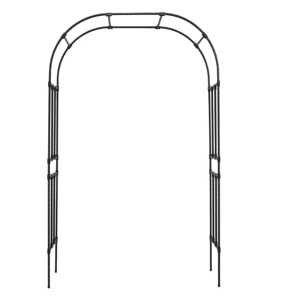 Havebue, 240x150x40 cm, Sort, Metalbue