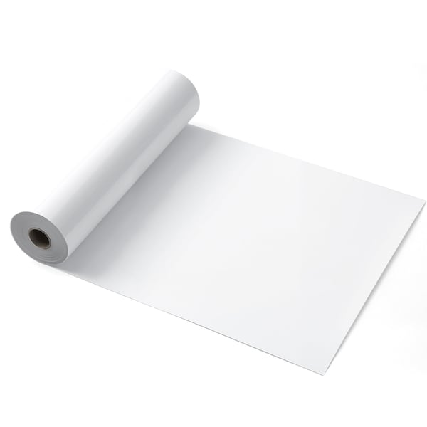 Lämpösiirtokalvorulla, 30,5x1524 cm, valkoinen, kiiltävä PVC