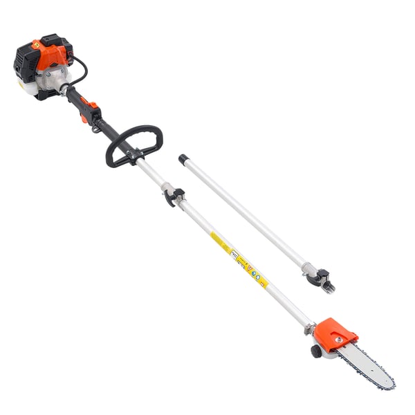 Moottorisaha, 25CC bensiinikäyttöinen oksasaha, 20,3 cm terälevy, 2–2,74 m jatkettava, johdoton puunleikkuri