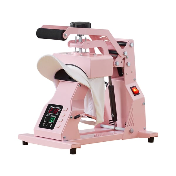 Hat Heat Press Maskine, 405x230x375 mm, Pink, varmeoverførselsenhed