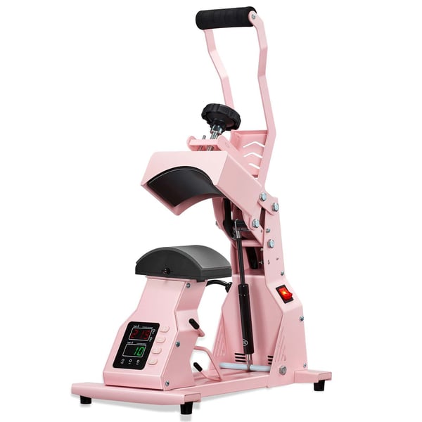 Hat Heat Press Maskine, 405x230x375 mm, Pink, varmeoverførselsenhed