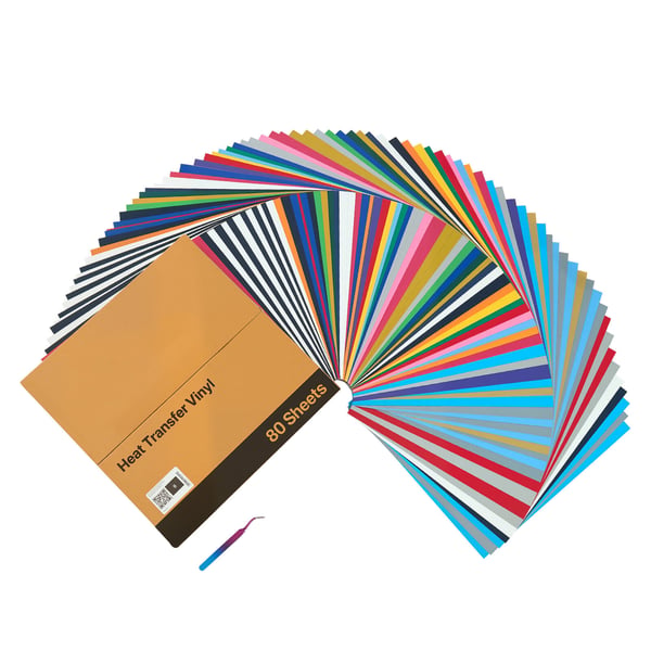 Varmeoverførselsvinyl 304,8x304,8 mm Multifarvet, PVC