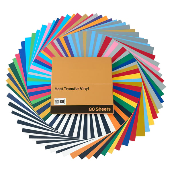 Varmeoverførselsvinyl 304,8x304,8 mm Multifarvet, PVC